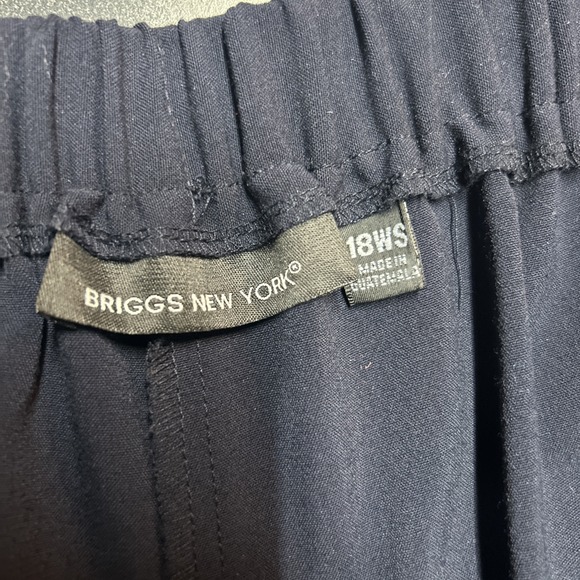 Briggs New York Women's 18WP Black Stretch Pull on Pants Classic Career Wear - Picture 3 of 5